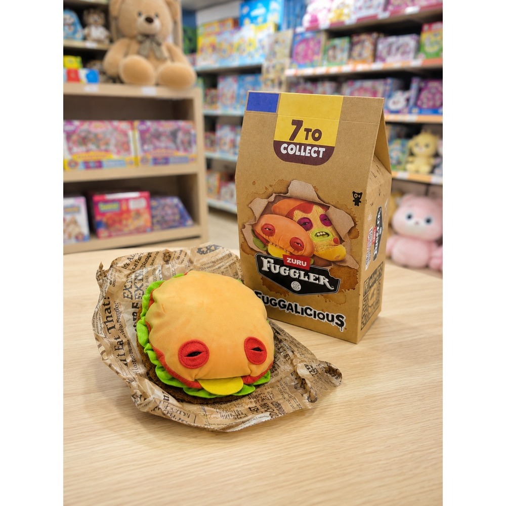 NEW! Fuggler x Fuggalicious URGA BURGA Hamburger 9" Food Monster Plush